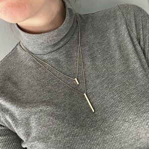 Gold Double Layer Necklace